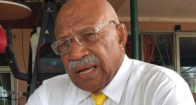 SODELPA leader Sitiveni Rabuka.
