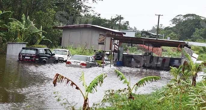 Flash flooding in Olosara, Nadroga, on December 28, 2019. Photo: Waisea Nasokia