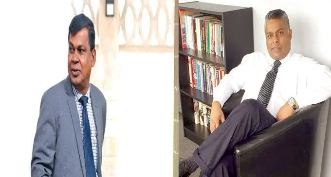 From left: NFP Leader Biman Prasad and Rajendra Chaudhry 