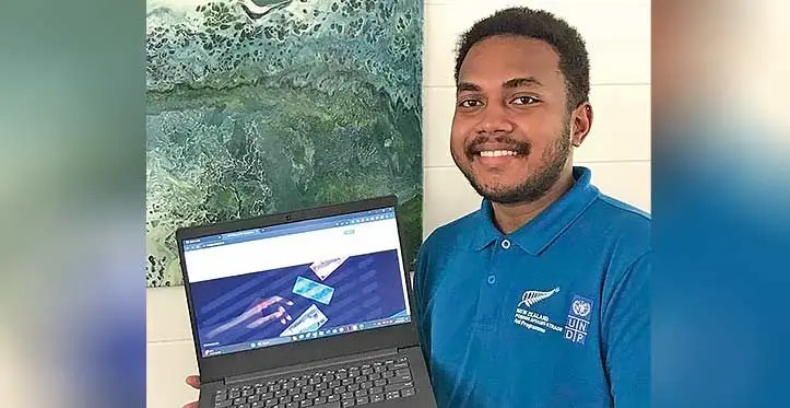 Tailasa Bale created the CLCT Integrity Fiji website despite having no previous web-building experience.