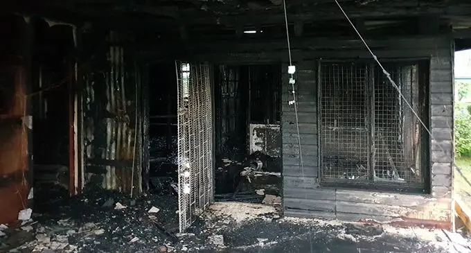  The remains of the house that caught fire at Sukanaivalu Road in Lautoka on February 17, 2019. Photo: Nicolette Chambers