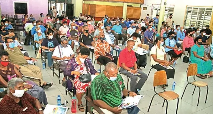 Fiji National Provident Fund (FNPF) members who were present at the FNPF member forum at the RSL Club in Lautoka. 