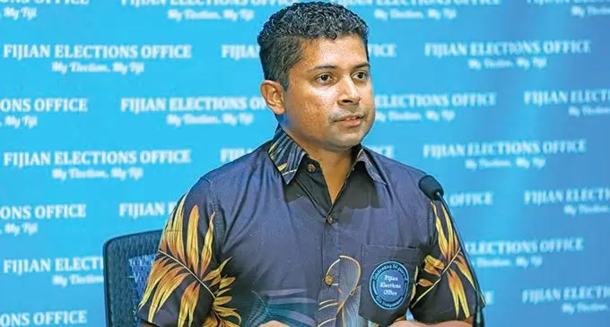 Registrar of Political Parties Mohammed Saneem. Photo: Fijian Elections Office