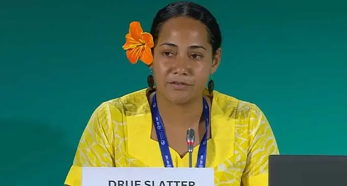 Pacific climate warrior Drue Slatter. Photo: Inoke Rabonu