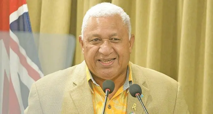 Prime Minister Voreqe Bainimarama . Photo: Ronald Kumar.