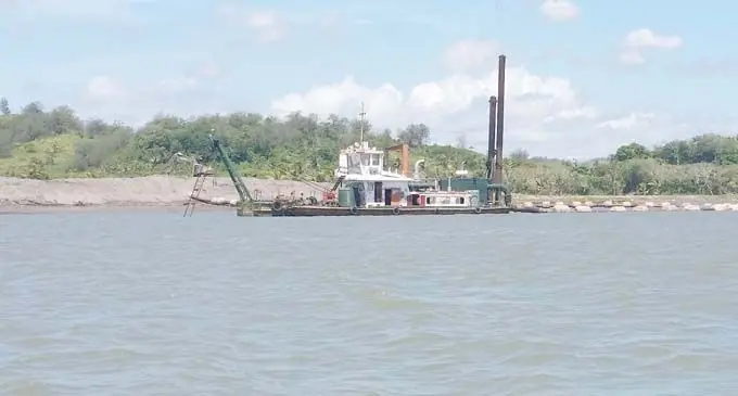 China Railway started with the dredging works. Photo:Nicolete chambers