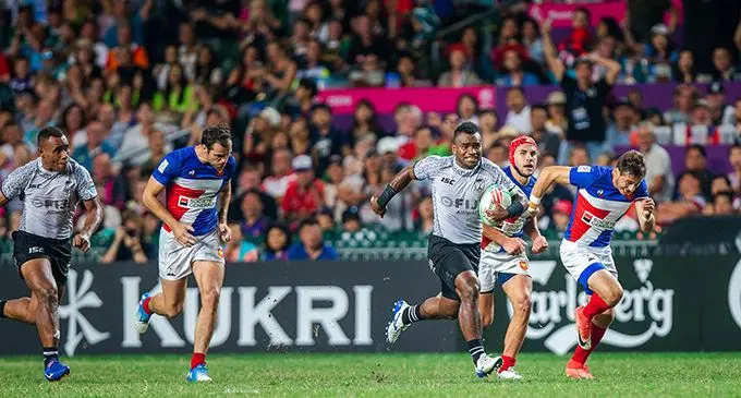 Fiji Airways Fijian 7s ラグビー ノースリーブ Fiji Airways