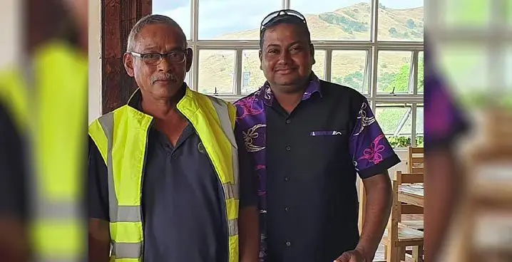 Navnit Ram (right) with his late friend, Allen Lockington.