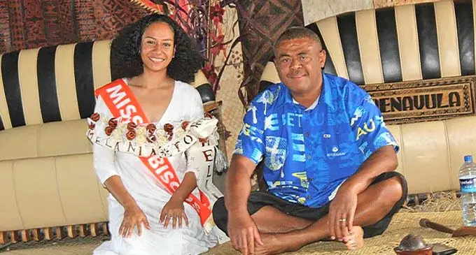 Miss Hibiscus 2024 Melania Tora and Momo Na Tui Sabeto, Ratu Viliame Mataitoga at Sabeto Village, Nadi.