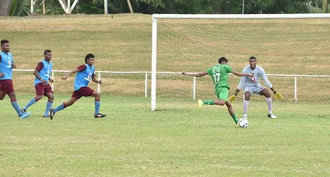 Ritik Prakash (17) in action for Nadi against Nasinu at Prince Charles Park in Nadi on February 24, 2020. Photo: Waisea Nasokia