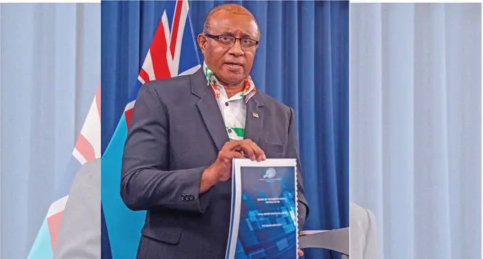The Minister for Public of Works, Meteorological Services and Transport, Ro Filipe Tuisawau. photo Leon Lord.