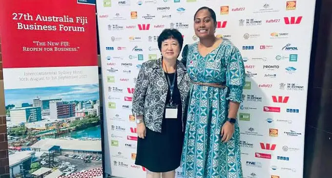 From left Jenny Seeto and Bitila Tawake in Sydney, Australia. Photo: FRU Media.