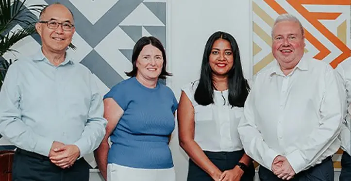 KPMG South Pacific’s Partner in Charge, Michael Yee Joy, KPMG Australia intergration director, Virginia Rosenberger, Acton (Fiji) Pte Ltd co-founder and managing director, Shobna Reddy, and Deloitte Tasmania’s Simon Tarte.
