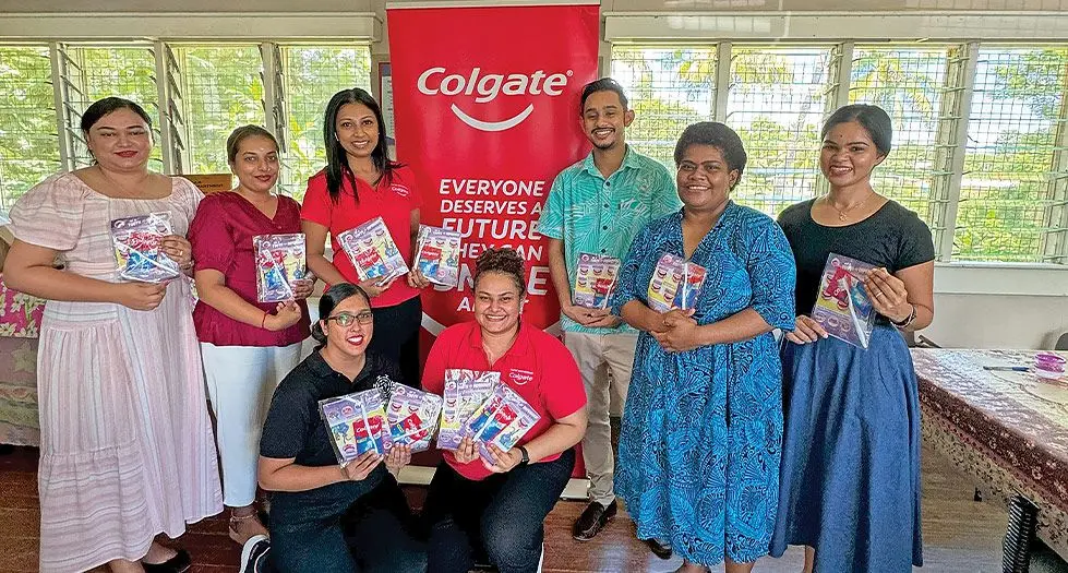 The Colgate-Palmolive team donated oral health kits to hospitals in the West in dedication ahead of World Oral Health Day. Photo: Colgate-Palmolive Fiji