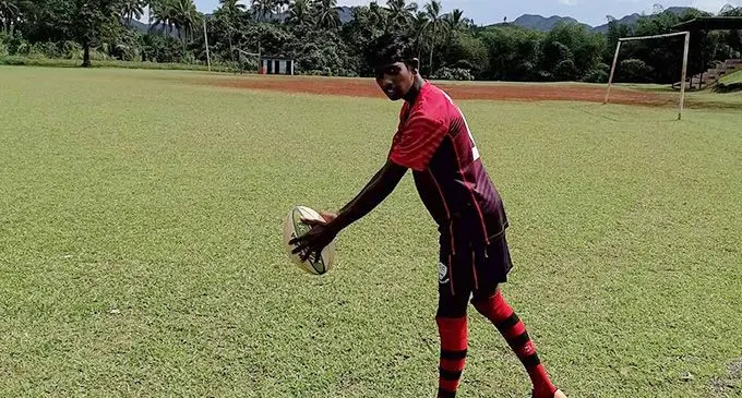 Sohid Pratap works on his kicking. Photo: Supplied