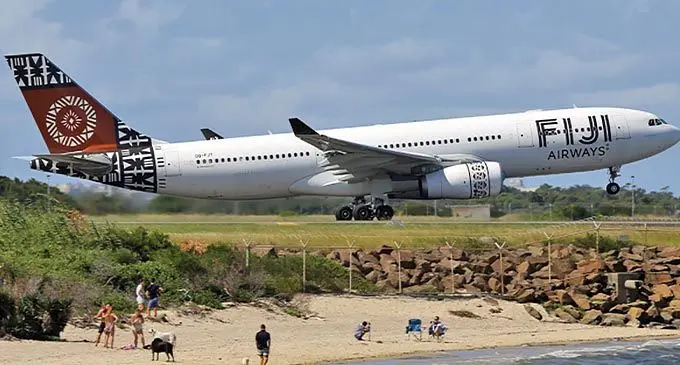 Fiji Airways A330 taking off from Sydney enroute to Nadi. Photo airliners.net