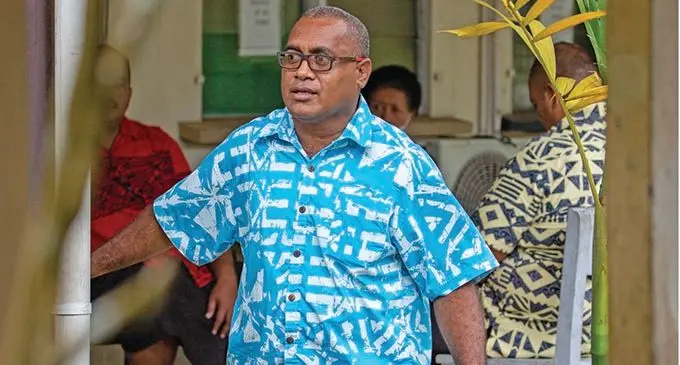 iTaukei Lands Trust Board Senior Research  Officer, Josaia Waqairatu outside the  Magistrates Court in Suva on December 6, 2021.   Photo: Leon Lord
