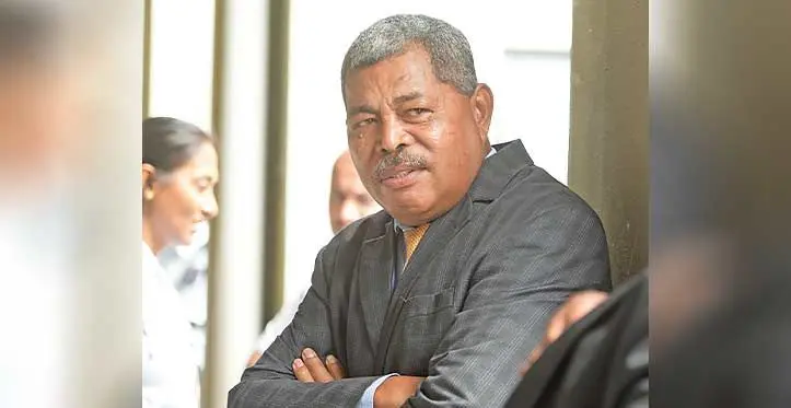 Retired Police officer Biu Matavou outside Court on July 20, 2023. Photo: Ronald Kumar