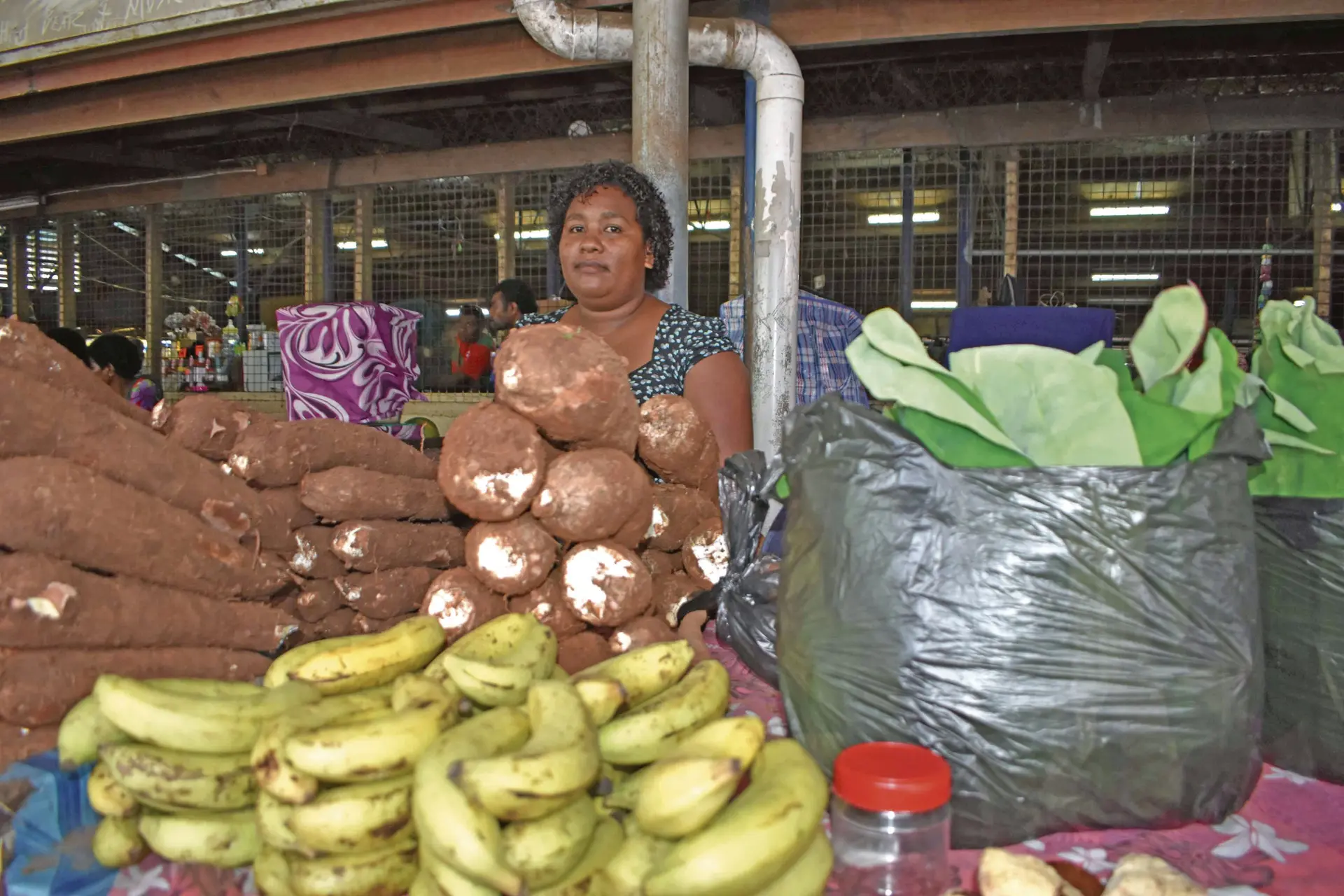 Baseva Leba at her table in Labasa Market March 9, 2018. Photo: WATI TALEBULA