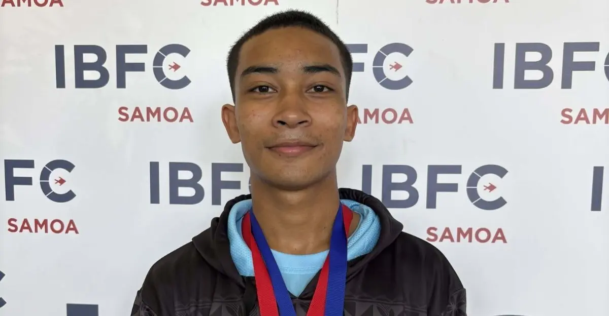 Fiji weightlifter Israel Mario.