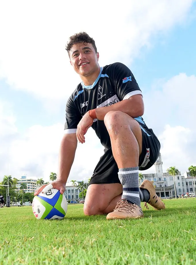 Fiji Warriors number 10, Caleb Muntz after training at Albert Park on March 14, 2019. Photo: Ronald Kumar.