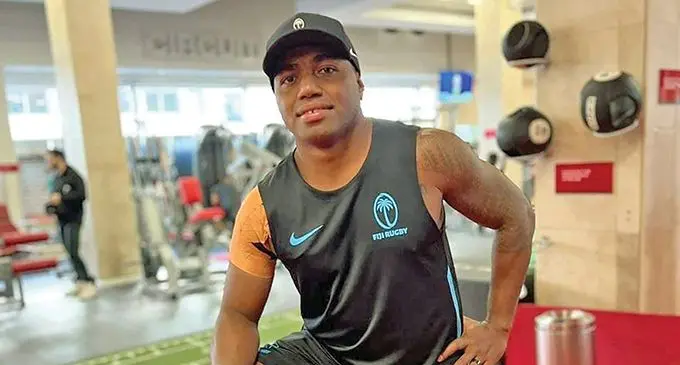 Fiji Airways Fijian 7s captain Waisea Nacuqu in Cape Town, South Africa.