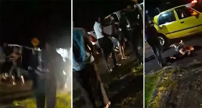 Screenshots of the video that Police are investigating.