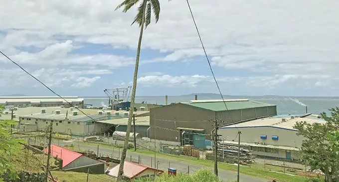 The Pacific Fishing Company Pte Limited (PAFCO) modern facility and container yard in Levuka.  Photo: Maraia Vula