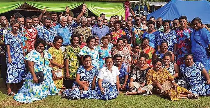 Old scholars, parents and students w ith Prime Minister Sitiveni Rabuka during the Navatu Secondary School bazaar in Cakaudrove in September 1, 2023.