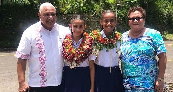 Prime Minister Voreqe Bainimarama and his wife Mary are two proud grandparents.