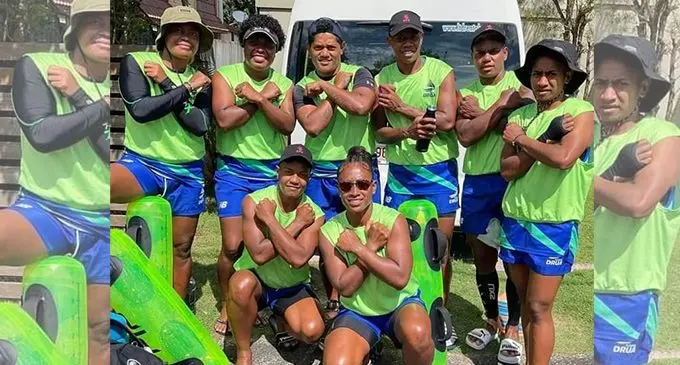 Rooster Chicken Fijiana Drua players during their day off last week.Photo:Dean Adikula
