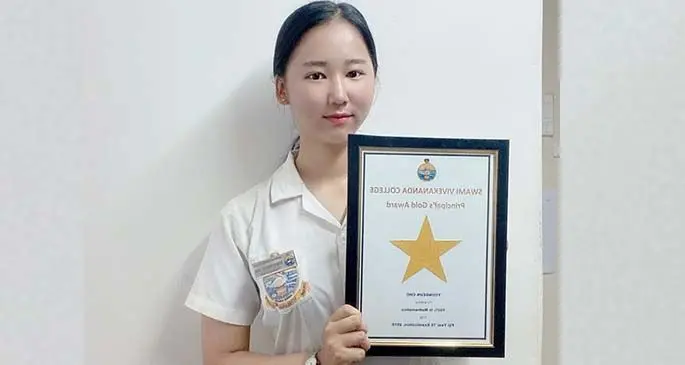 Swami Vivekananda College Year 11 student Young Eun Cho.
