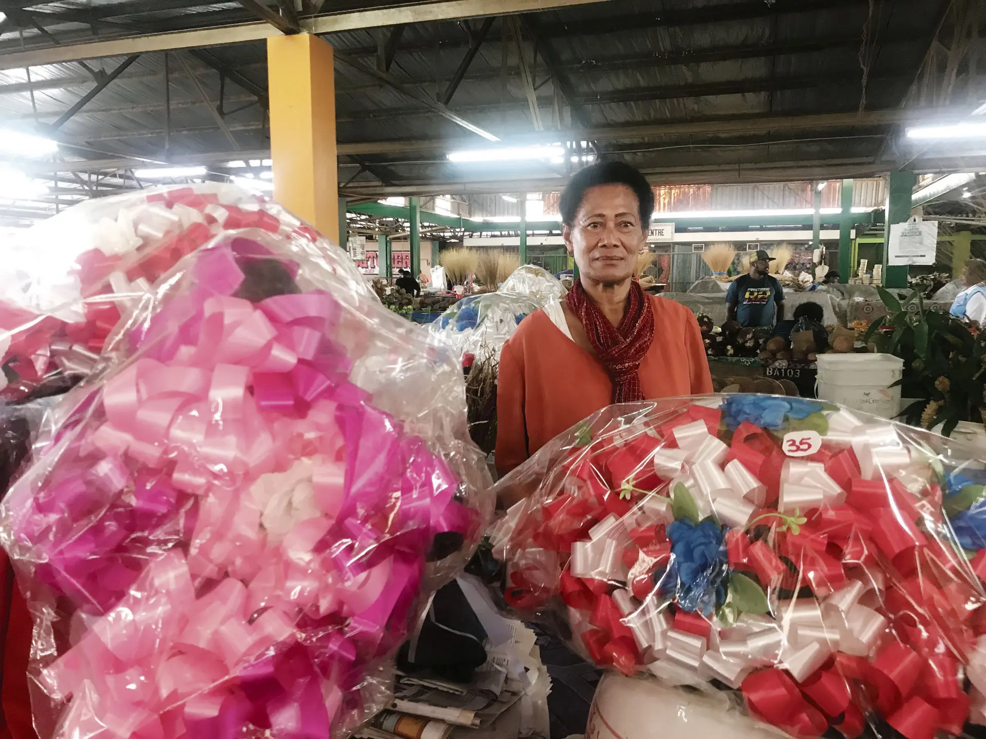Elenoa Lutumaitoga at her stall at the Suva market on May 16, 2018. Photos: Nacanieli Tuilevuka