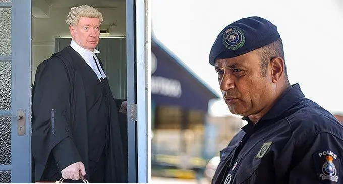 From left: Director of Public Prosecutions Christopher Pryde and Commissioner of Police Brigadier- General Sitiveni Qiliho. Photo: Ronald Kumar