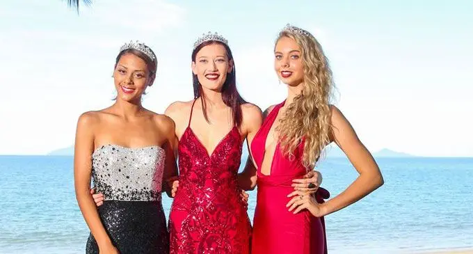 From left, World Supermodel Australasia 2018 - Dani Fitch , World Supermodel South Pacific 2018 Madisson Braak ,World Teen Supermodel South Pacific 2018 - Kauri Eddie.Image by Photo: Asvin Singh