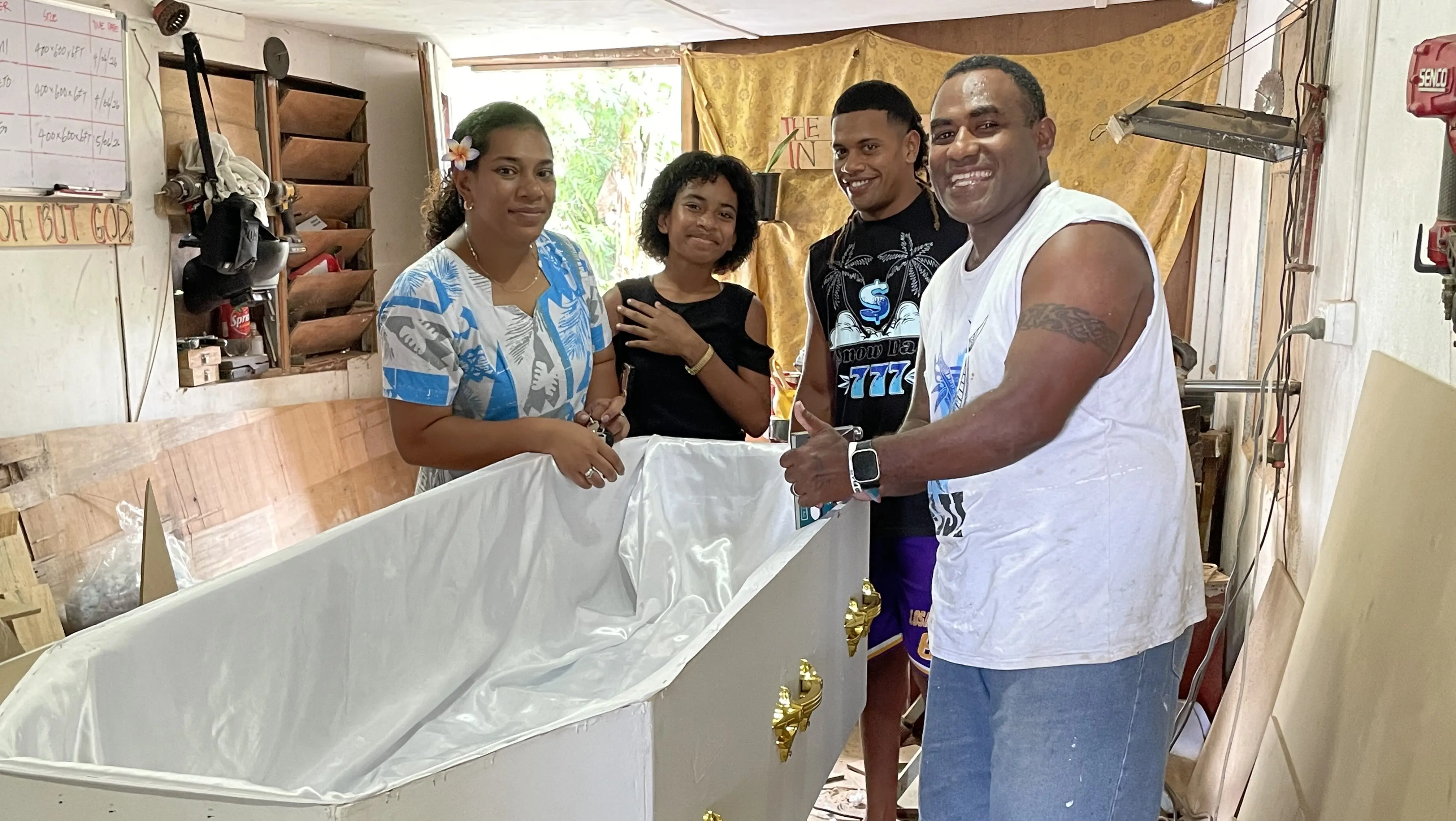 Lautoka couple turns pandemic idea into growing coffin business
