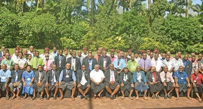 Participants and stakeholders at the Shangri-La Fijian Resort on March 18, 2021.  Photo: Waisea Nasokia