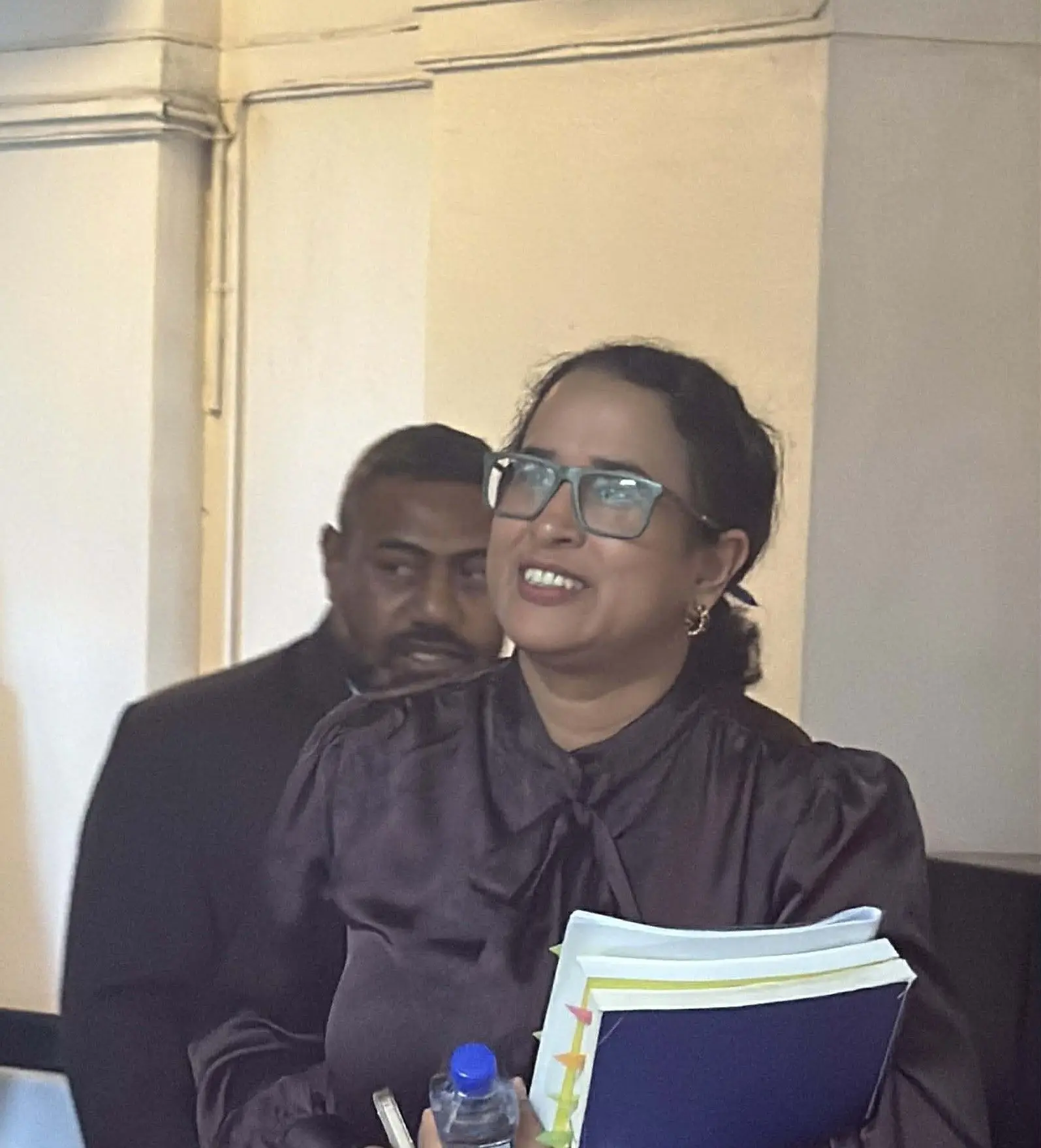 Ministry of Finance manager for the Economic Sector Budget, Kiman Mala, outside the High Court in Suva on November 12, 2025.