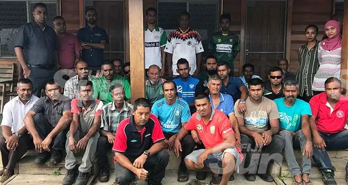 Disappointed workers await a written notice from the Waiqele Saw Mill directors on ceasing operations at Naqelewaqa on January 20,2020. Photo: Laisa Lui