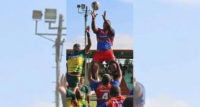 Action from the Tailevu and Naitasiri rugby lineout at Ratu Cakobau Park, Nausori on May 7, 2022. Photo: FRU Media 