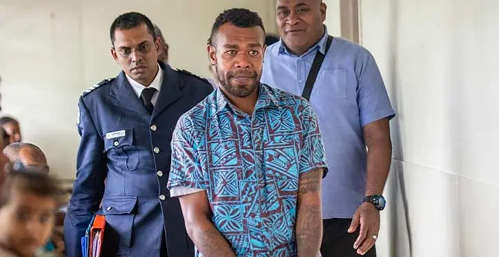 Vacolo Qio appears at the Nausori Magistrates Court on September 18, 2023. Photo: Leon Lord