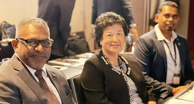 From left: Minister for Commerce, Trade and Tourism Faiyaz Koya, Investment Fiji Chair Jenny Seeto and Investment Fiji Chief Executive Officer Kamal Chetty during theInvestment and Trade Mission in Australia. Photo: DEPTFO News