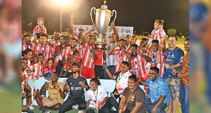 Labasa football team after winning the FMF Inter District Championship in October. Photo: Waisea Nasokia