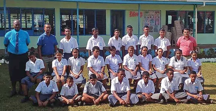 Dreketi Central College teachers with students in Macuata Province on September 12, 2023.