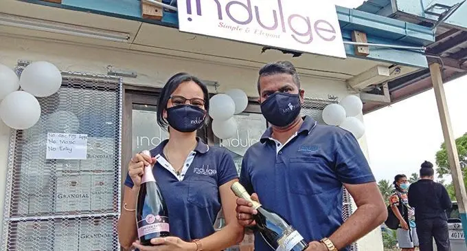 Indulge general manager Rovilyn Bugayong (left) and chief financial officer Sanjesh Kumar.  Photo: Laiseana Nasiga