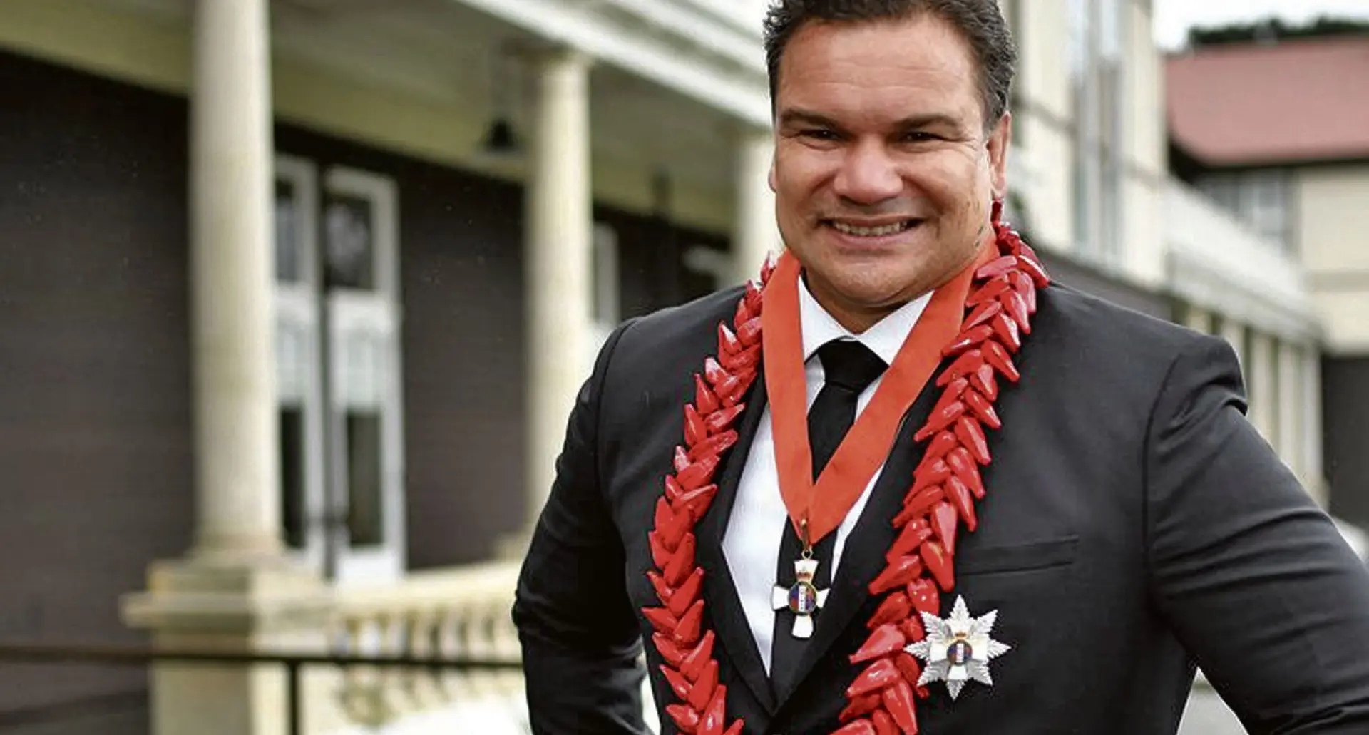 Former All Black star, Sir Michael Jones.
