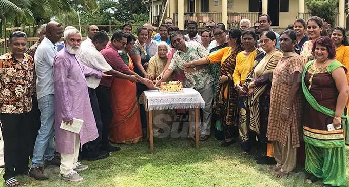 Arya Pratinidhi Sabha of Fiji executives members and stakeholders celebrate on January 5, 2021. Photo: Waisea Nasokia