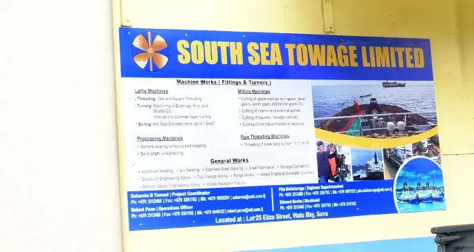 South Sea Towage Limited workshop and office at Walubay  in Suva . Photo: Ronald Kumar.
