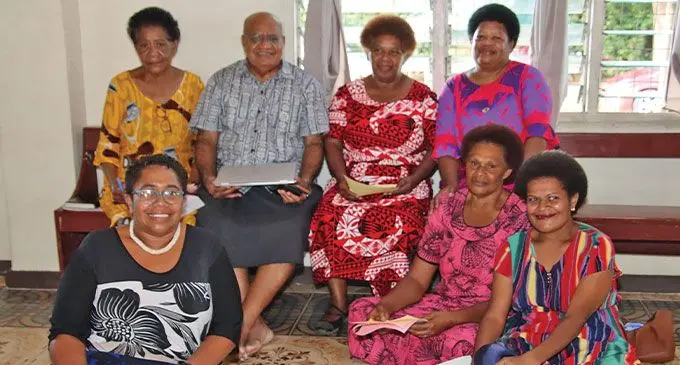 The Great Council of Chiefs (GCC) Review team with participants of the GCC review public consultation that was held at the St. Michael Catholic Hall in Nadi on May 2, 2023. Photo: Mereleki Nai