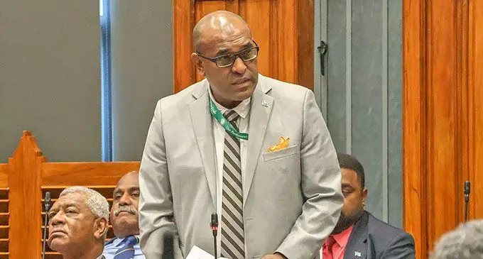 Minister for Health and Medical Services, Dr Atonia Lalabalavu. PHOTO: Parliament of Fiji